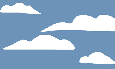 blue background with some white clouds