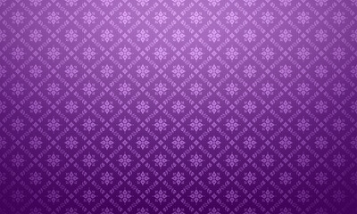 Luxury Thai pattern purple background vector illustration. Lai Thai element pattern. Lilac theme