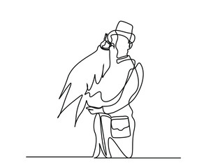 asian steppe people traditional cultural hawk eagle breeding