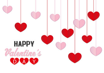 Background of hearts for Valentine's Day