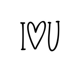 I love you valentine vector handwritten text. lettering heart inscription. Hand drawn calligraphy Quote to poster and greeting card wedding phrase design illustration