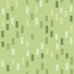 Green hand drawn seamless texture design for backgrounds, fabrics and wrapping paper, vector illustration