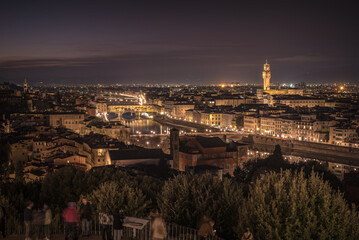 View of florence by night at high quality.