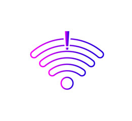 no wi-fi connection icon, no Wireless network sign symbol