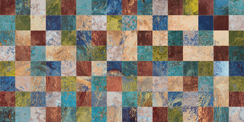 Multicolor digital wall tiles design for interior abstract home decor used ceramic digital wall tile background texture.