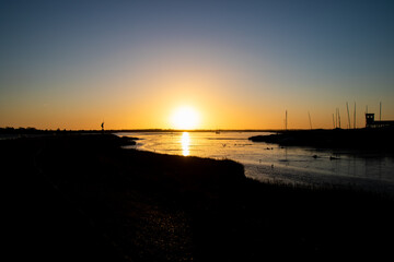 The Blackwater Estuary at Maldon, Essex at Sunrise