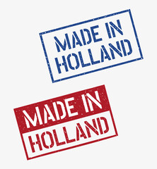 made in Holland stamp set, Netherlands product labels
