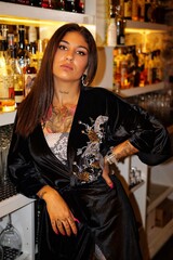 portrait shooting of a tattoo woman in funchal madeira portugal 