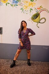 portrait shooting of a tattoo woman in funchal madeira portugal 
