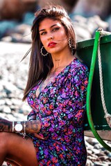 portrait shooting of a tattoo woman in funchal madeira portugal 