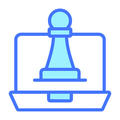 strategy Icon. User interface Vector Illustration, As a Simple Vector Sign and Trendy Symbol in Line Art Style, for Design and Websites, or Mobile Apps,