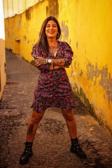 portrait shooting of a tattoo woman in funchal madeira portugal 