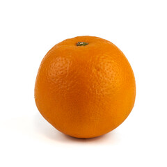 Orange on white background with clipping path