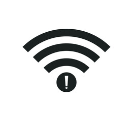 no wi-fi icon vector, no internet signal icon