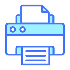 printer Icon. User interface Vector Illustration, As a Simple Vector Sign and Trendy Symbol in Line Art Style, for Design and Websites, or Mobile Apps,