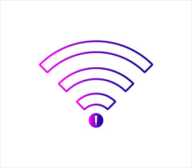 no wi-fi icon vector, no internet signal icon