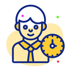 schedule Icon. User interface Vector Illustration, As a Simple Vector Sign and Trendy Symbol in Line Art Style, for Design and Websites, or Mobile Apps,