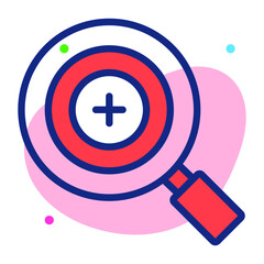 Fototapeta premium magnifying Icon. User interface Vector Illustration, As a Simple Vector Sign and Trendy Symbol in Line Art Style, for Design and Websites, or Mobile Apps,