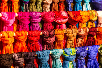 Fototapeta premium Colourful Silk Scarves