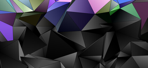 Abstract Low-Poly background. triangulated texture. Design 3d. Polygonal geometrical pattern. Triangular modern style