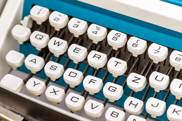 Vintage German typewriter keys