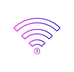 no wi-fi icon vector, no internet signal icon