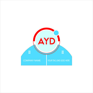 AYD letter logo creative design. AYD unique design