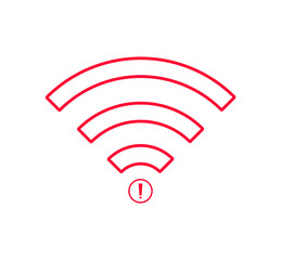 no wifi wireless icon vector