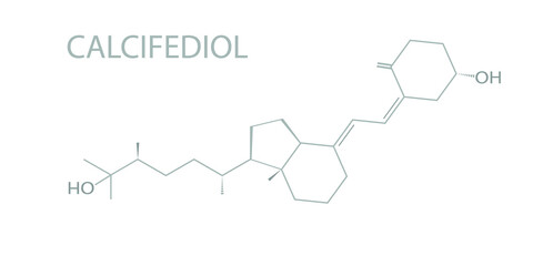 Calcifediol molecular skeletal chemical formula.	
