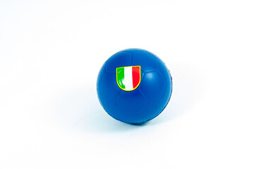 Soccer ball with Italian flag