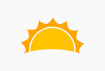 Sunset sun icon. - 484413590