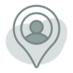 user location Icon. User interface Vector Illustration, As a Simple Vector Sign and Trendy Symbol in Line Art Style, for Design and Websites, or Mobile Apps,