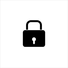 lock icon, vector, illustration, 10 eps