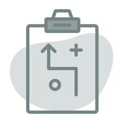 planning Icon. User interface Vector Illustration, As a Simple Vector Sign and Trendy Symbol in Line Art Style, for Design and Websites, or Mobile Apps,