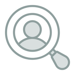 search user Icon. User interface Vector Illustration, As a Simple Vector Sign and Trendy Symbol in Line Art Style, for Design and Websites, or Mobile Apps,