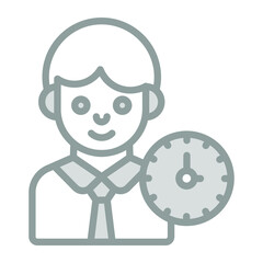 schedule Icon. User interface Vector Illustration, As a Simple Vector Sign and Trendy Symbol in Line Art Style, for Design and Websites, or Mobile Apps,