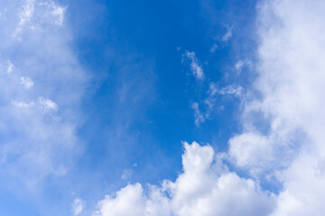 Refreshing blue sky and cloud background material_11