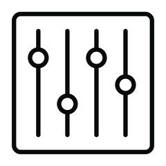 mixer Icon. User interface Vector Illustration, As a Simple Vector Sign and Trendy Symbol in Line Art Style, for Design and Websites, or Mobile Apps,