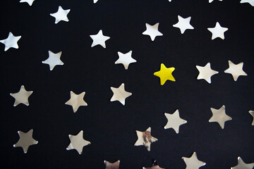 stars on black background