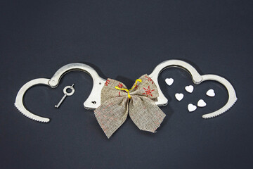 Love in good and in evil, chained in love, together, chains of love chains of happiness,