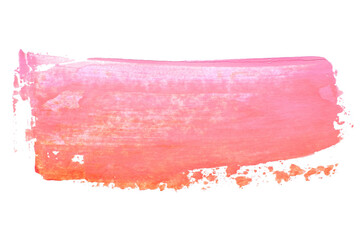 abstract acrylic watercolor paint brush stroke texture isolated on white background for logo and...