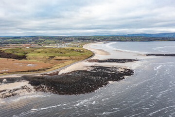 Aerial view of Golf site in Ireland