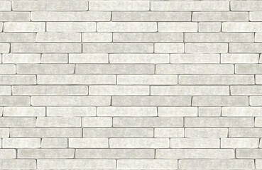 Background texture masonry of long white stone bricks