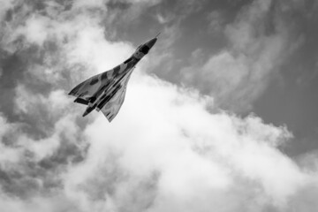 Fototapeta na wymiar AVRO Vulcan bomber flypast