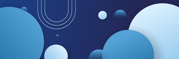 modern memphis geometric blue abstract banner design background. Blue banner background. Geometric blue light stripes texture background