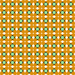 Retro Geometric Cross Squares Floral Style Seamless Trendy Colored Minimal Chic Pattern Perfect for Allover Fabric Print or Wrapping Paper