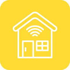 Smart house Vector Icon Design Illustration