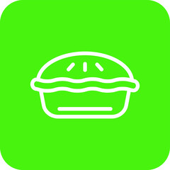 Pie Vector Icon Design Illustration