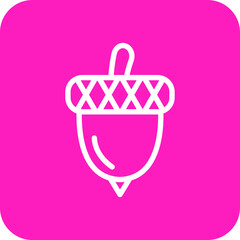 Acorn Vector Icon Design Illustration