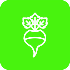 Turnip Vector Icon Design Illustration